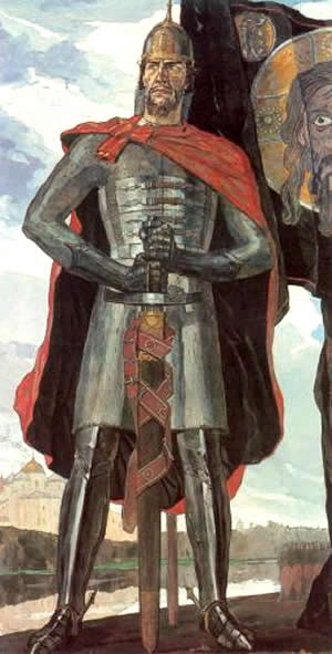 Александр Невский. Художник П.Корин,1942.